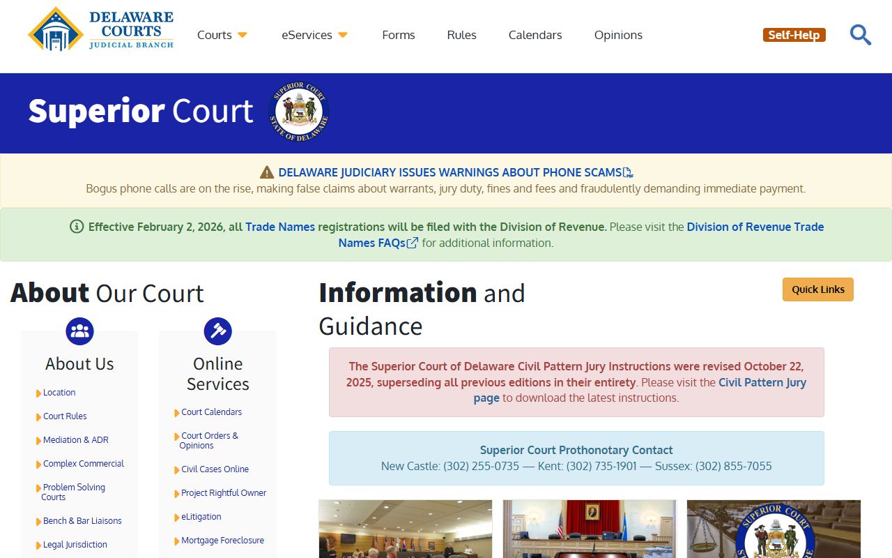 Delaware Superior Court Records